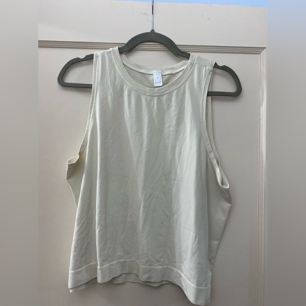 Avocado Go To Tank Super Soft Muscle Cropped Tank sz M